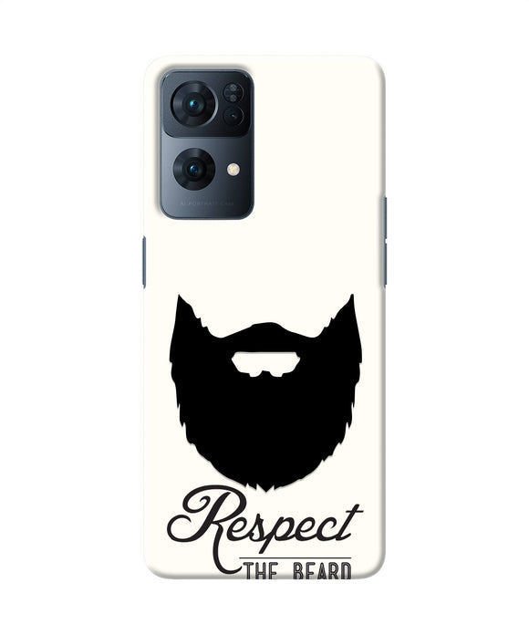 Respect the Beard Oppo Reno7 Pro 5G Real 4D Back Cover