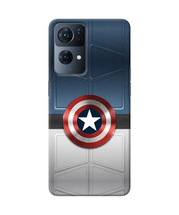 Captain America Suit Oppo Reno7 Pro 5G Real 4D Back Cover
