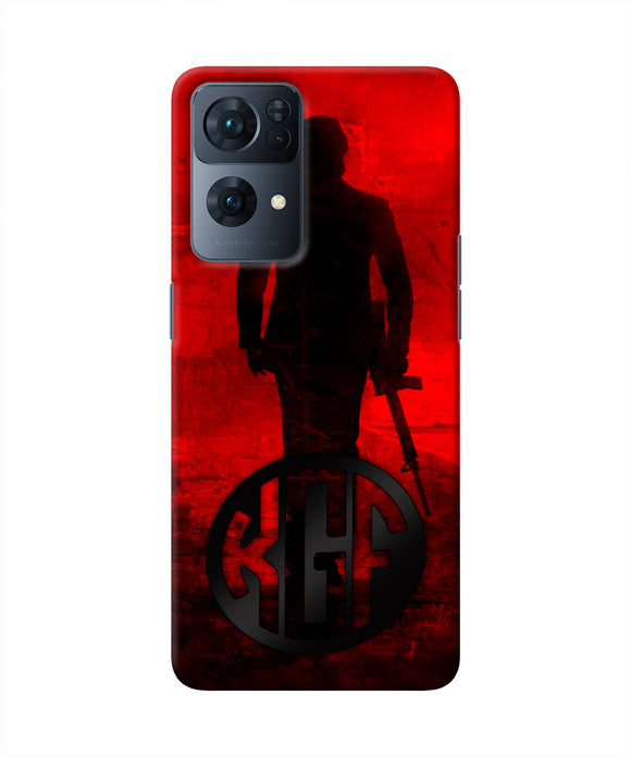 Rocky Bhai K G F Chapter 2 Logo Oppo Reno7 Pro 5G Real 4D Back Cover