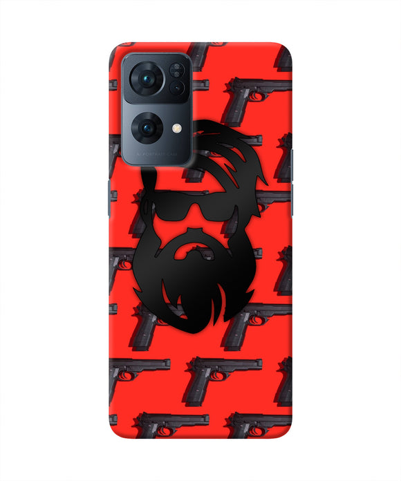 Rocky Bhai Beard Look Oppo Reno7 Pro 5G Real 4D Back Cover