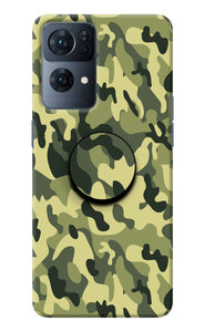 Camouflage Oppo Reno7 Pro 5G Pop Case