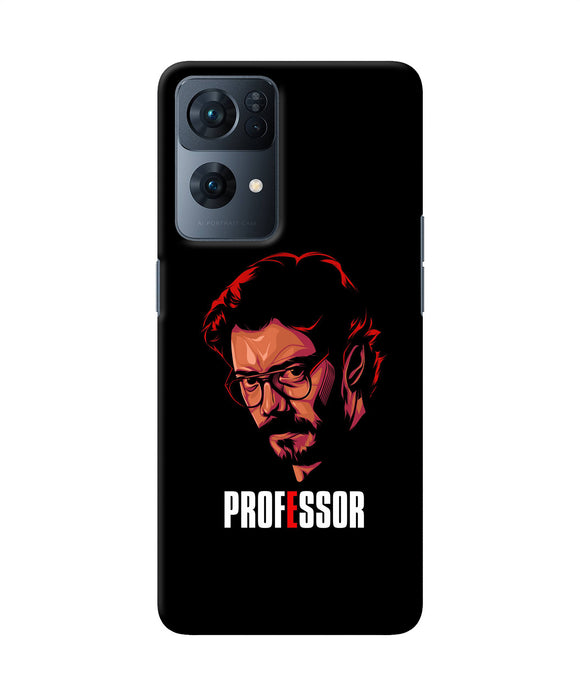 Money Heist Professor Sketch Oppo Reno7 Pro 5G Back Cover