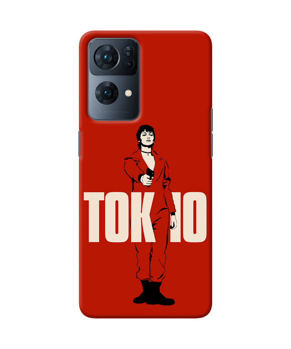 Money Heist Tokyo With Gun Oppo Reno7 Pro 5G Back Cover