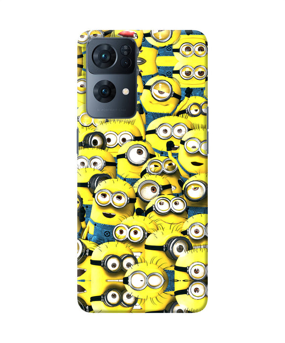 Minions mini crowd Oppo Reno7 Pro 5G Back Cover
