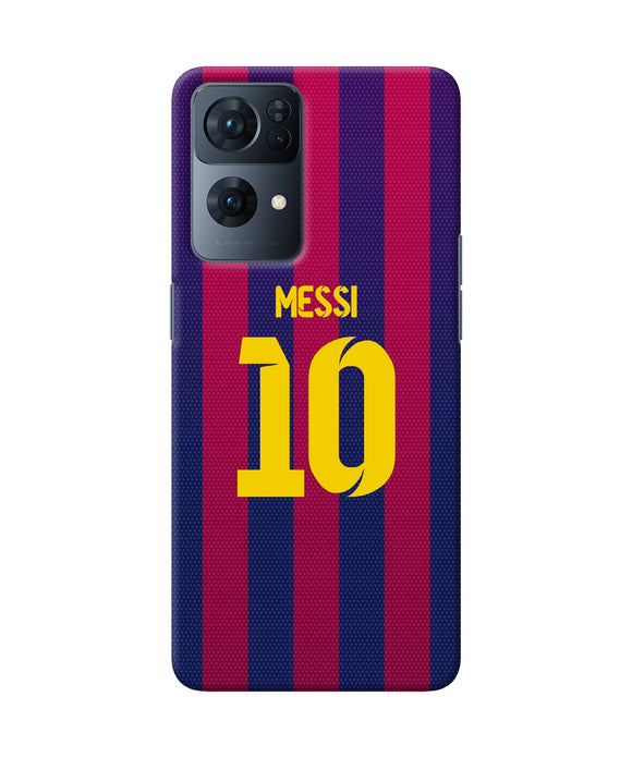 Messi 10 tshirt Oppo Reno7 Pro 5G Back Cover