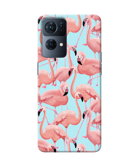 Abstract sheer bird print Oppo Reno7 Pro 5G Back Cover