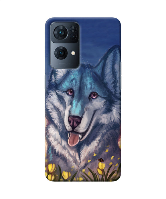Cute wolf Oppo Reno7 Pro 5G Back Cover