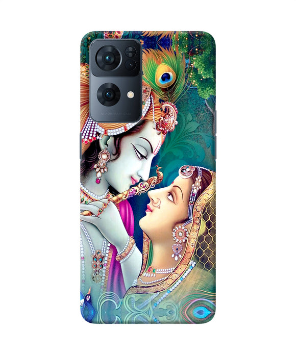 Lord radha krishna paint Oppo Reno7 Pro 5G Back Cover