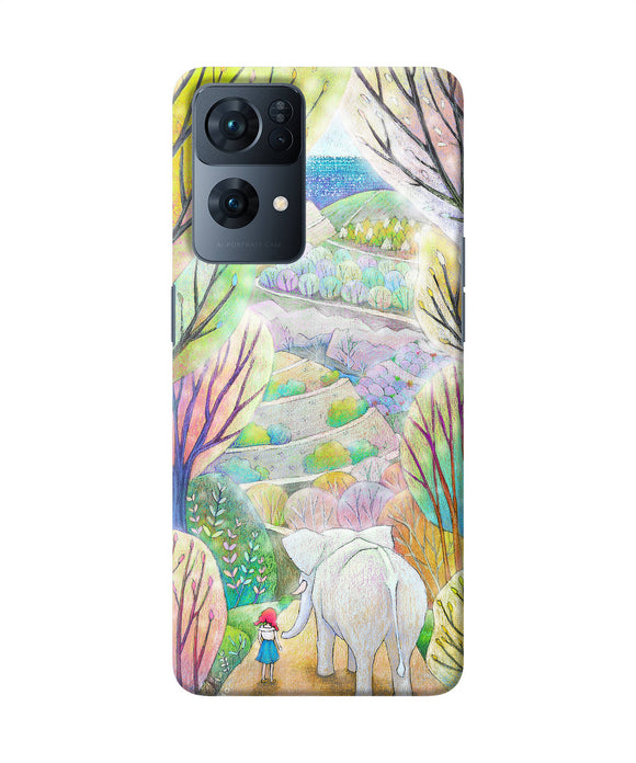 Natual elephant girl Oppo Reno7 Pro 5G Back Cover