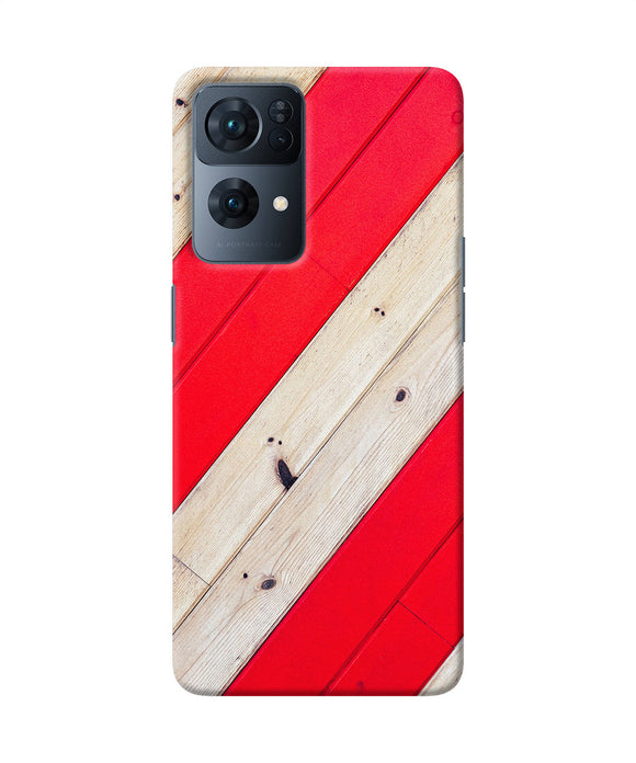 Abstract red brown wooden Oppo Reno7 Pro 5G Back Cover
