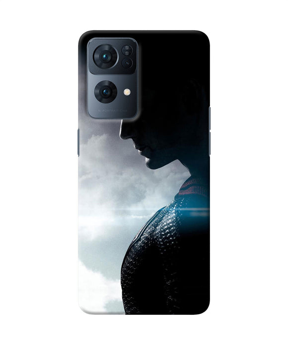 Superman super hero poster Oppo Reno7 Pro 5G Back Cover