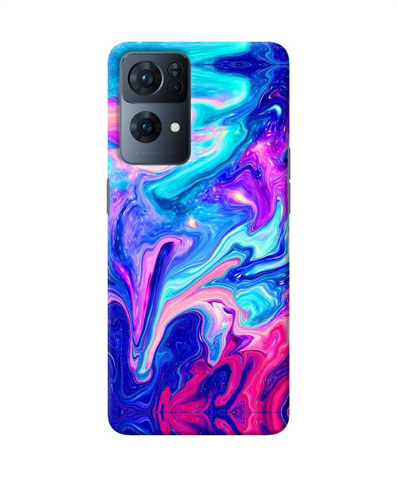 Abstract colorful water Oppo Reno7 Pro 5G Back Cover