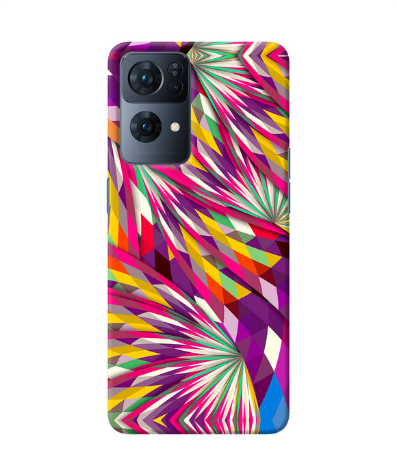 Abstract colorful print Oppo Reno7 Pro 5G Back Cover