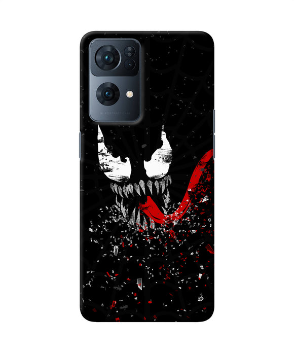 Venom black poster Oppo Reno7 Pro 5G Back Cover