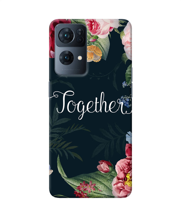 Together flower Oppo Reno7 Pro 5G Back Cover