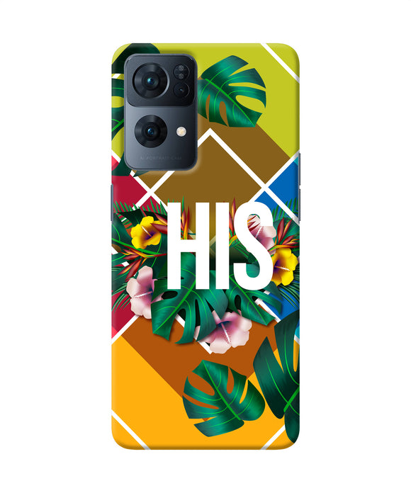 His her one Oppo Reno7 Pro 5G Back Cover