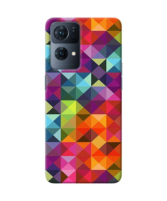 Abstract triangle pattern Oppo Reno7 Pro 5G Back Cover