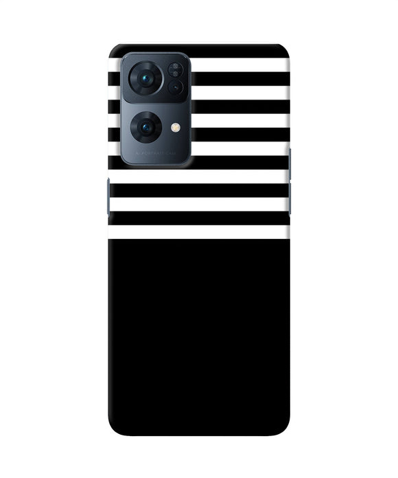 Black and white print Oppo Reno7 Pro 5G Back Cover
