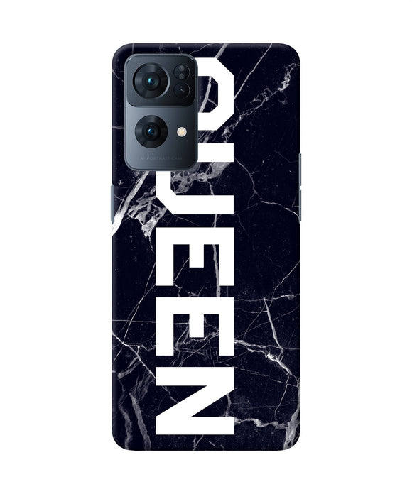 Queen marble text Oppo Reno7 Pro 5G Back Cover