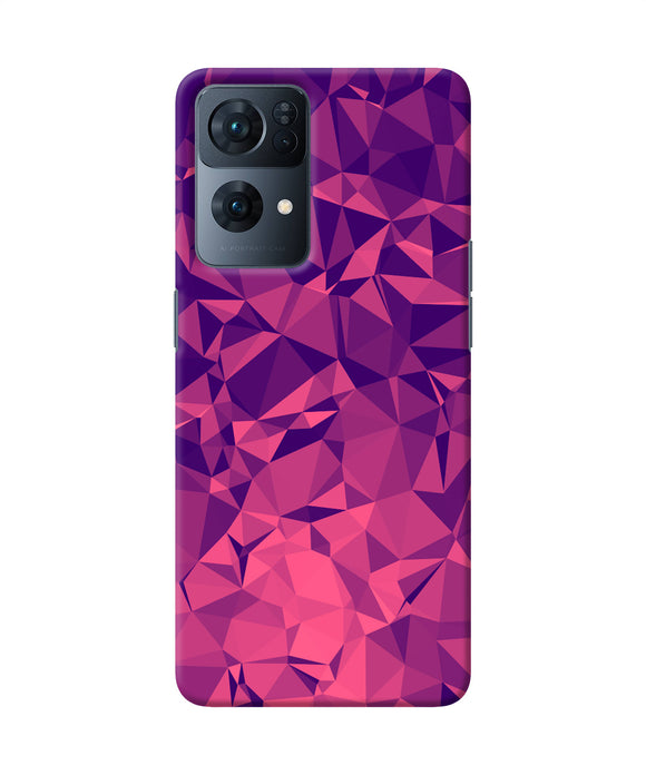 Abstract red blue shine Oppo Reno7 Pro 5G Back Cover