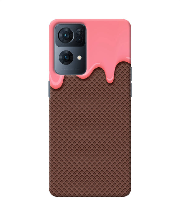 Waffle cream biscuit Oppo Reno7 Pro 5G Back Cover