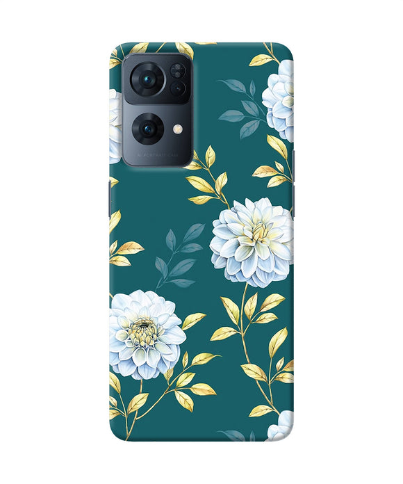 Flower canvas Oppo Reno7 Pro 5G Back Cover