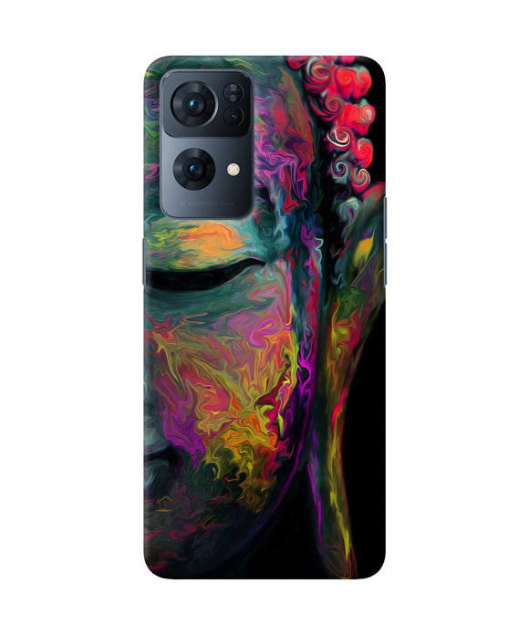 Buddha face painting Oppo Reno7 Pro 5G Back Cover
