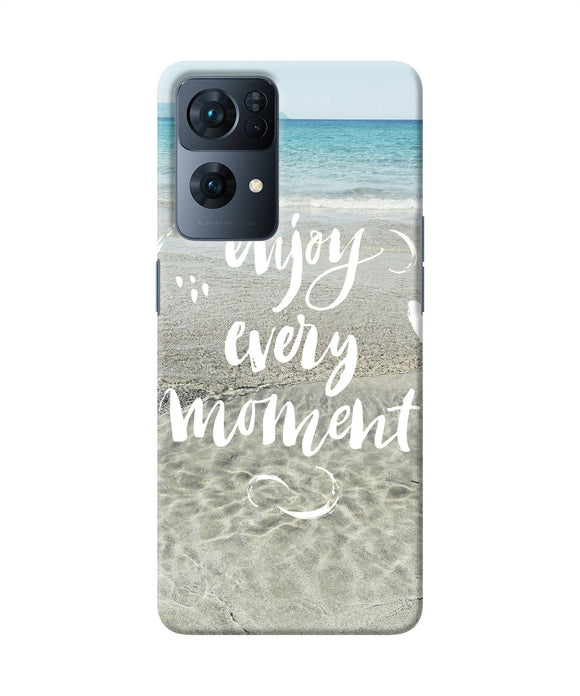 Enjoy every moment sea Oppo Reno7 Pro 5G Back Cover