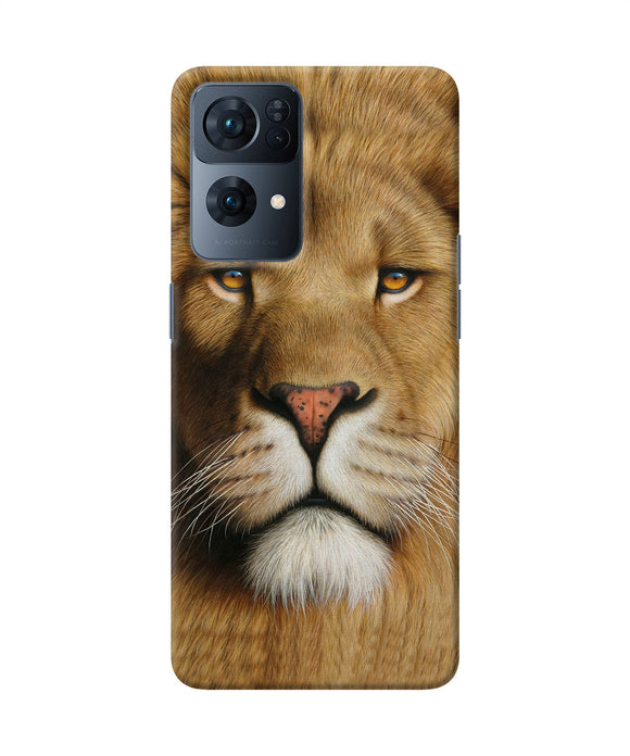 Nature lion poster Oppo Reno7 Pro 5G Back Cover