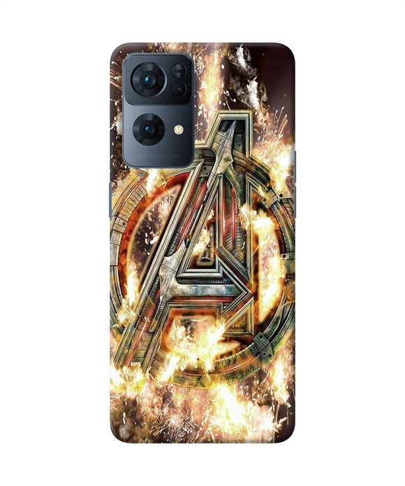 Avengers burning logo Oppo Reno7 Pro 5G Back Cover
