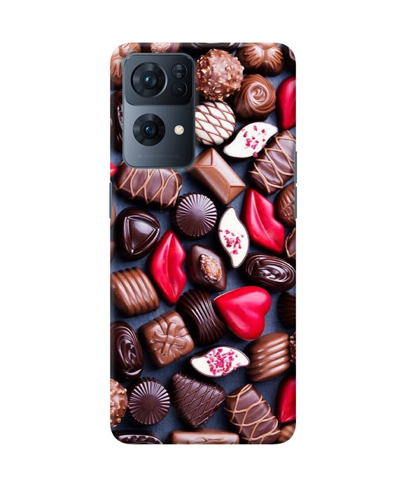 Valentine special chocolates Oppo Reno7 Pro 5G Back Cover