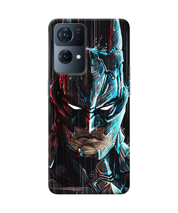 Batman face Oppo Reno7 Pro 5G Back Cover