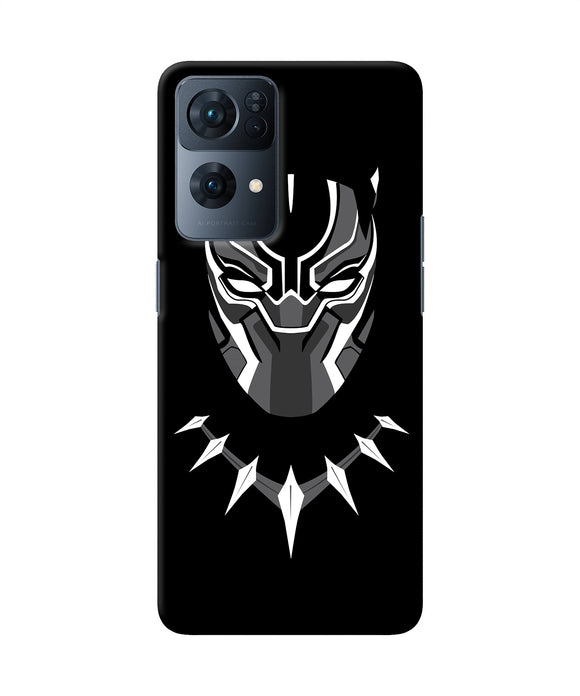 Black penthon cartoon Oppo Reno7 Pro 5G Back Cover