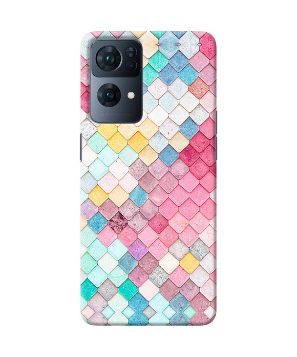 Colorful fish skin Oppo Reno7 Pro 5G Back Cover