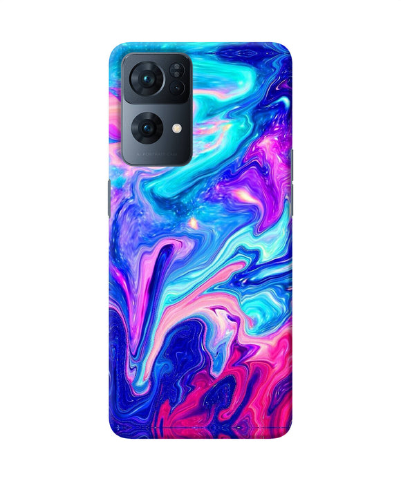 Abstract colorful water Oppo Reno7 Pro 5G Back Cover