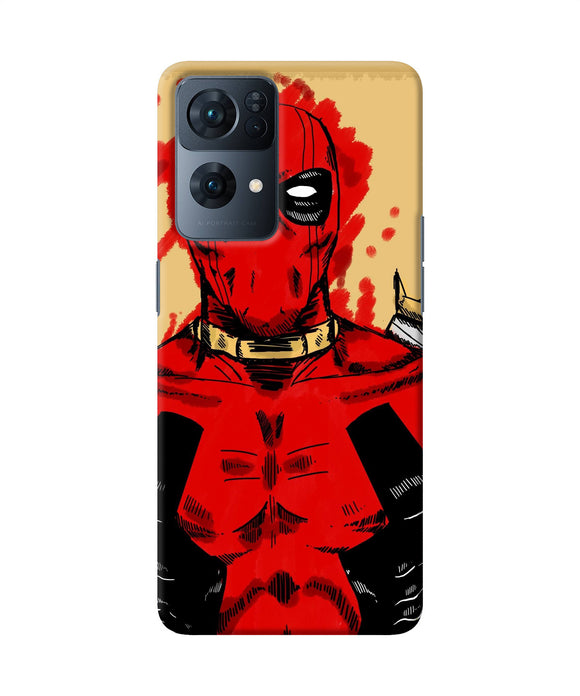 Blooded deadpool Oppo Reno7 Pro 5G Back Cover