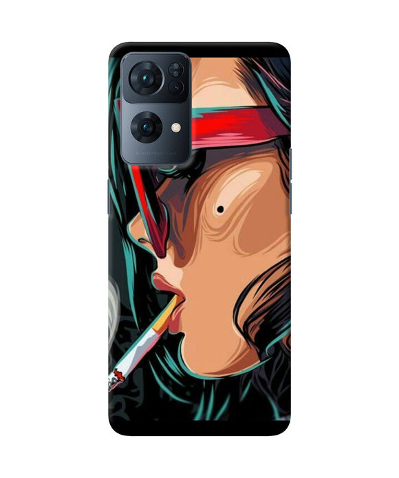 Smoking girl Oppo Reno7 Pro 5G Back Cover