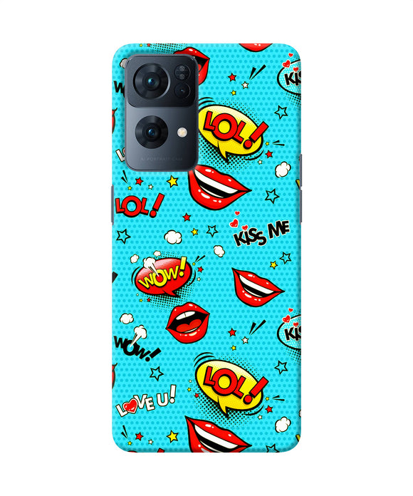 Lol lips print Oppo Reno7 Pro 5G Back Cover
