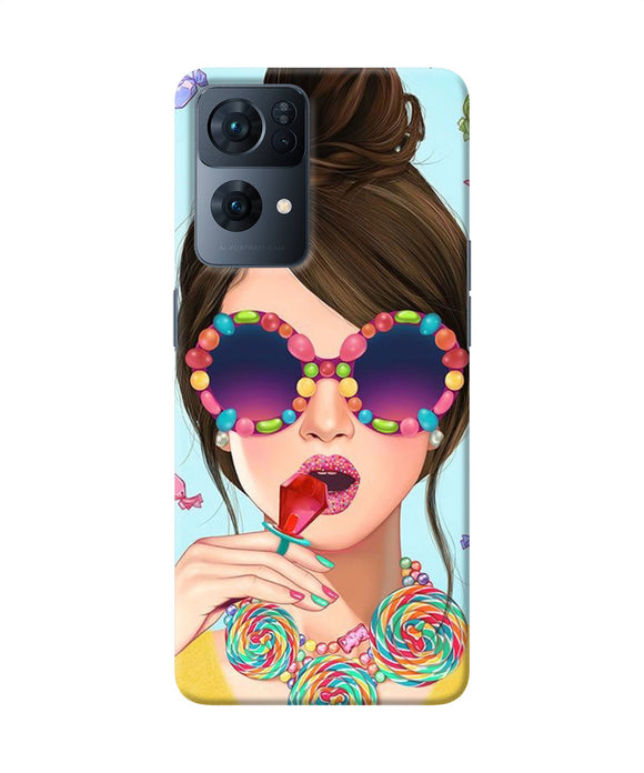 Fashion girl Oppo Reno7 Pro 5G Back Cover