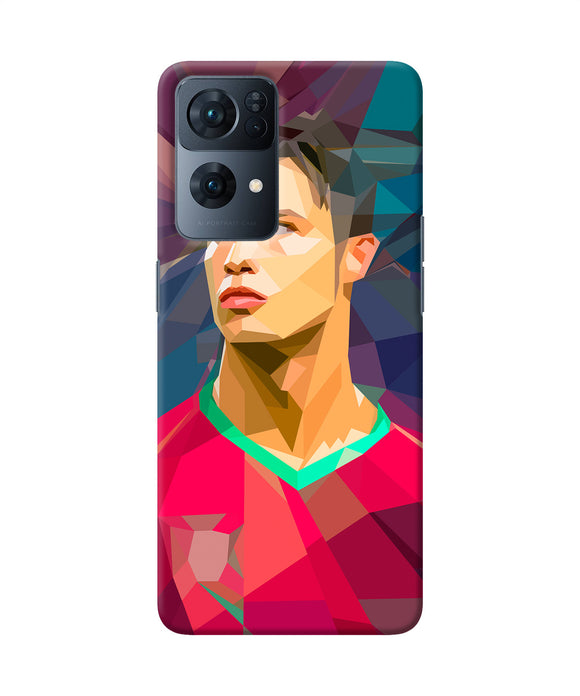 Abstract ronaldo Oppo Reno7 Pro 5G Back Cover