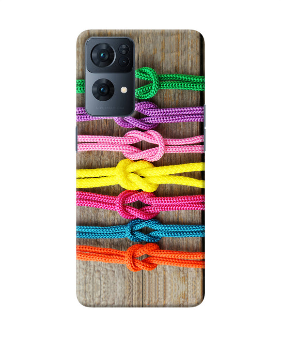 Colorful shoelace Oppo Reno7 Pro 5G Back Cover