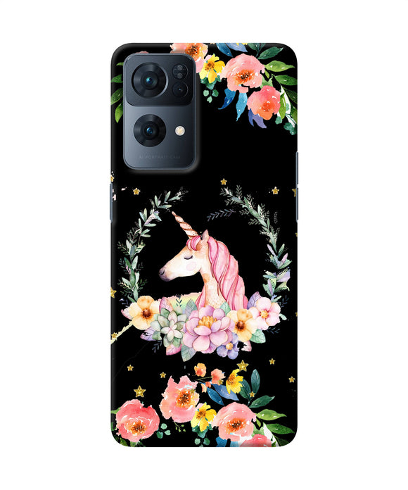 Unicorn flower Oppo Reno7 Pro 5G Back Cover