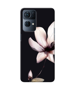 Flower white Oppo Reno7 Pro 5G Back Cover