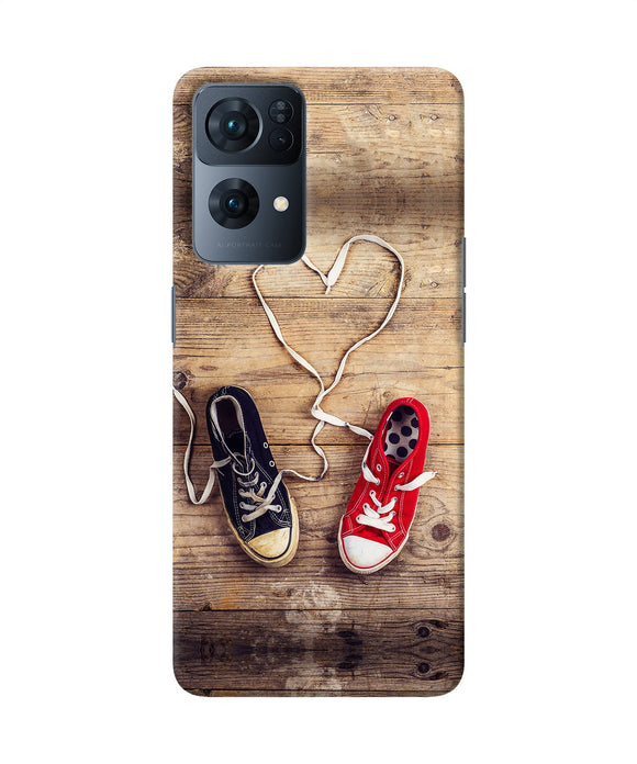 Shoelace heart Oppo Reno7 Pro 5G Back Cover