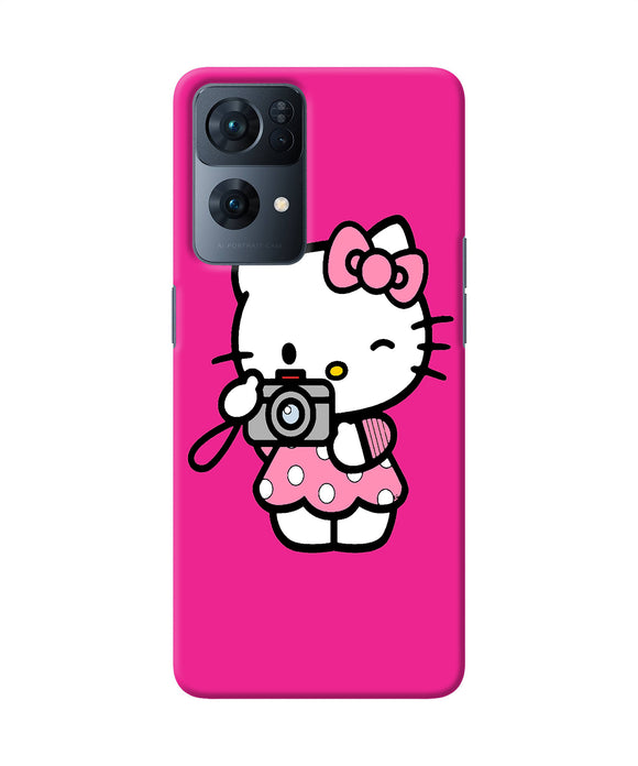 Hello kitty cam pink Oppo Reno7 Pro 5G Back Cover