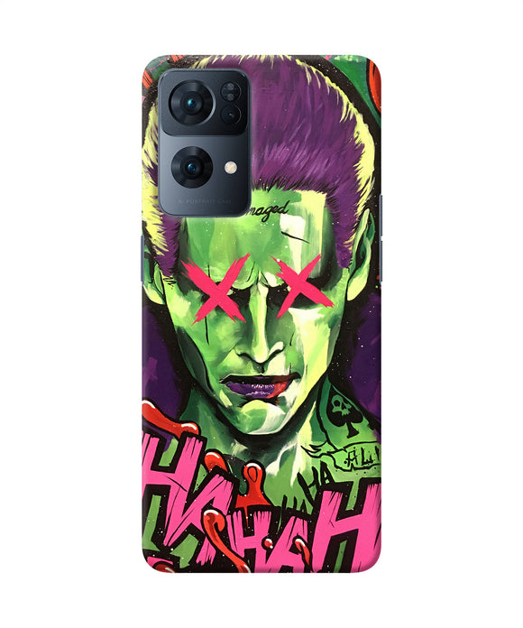 Damaged joker anim Oppo Reno7 Pro 5G Back Cover