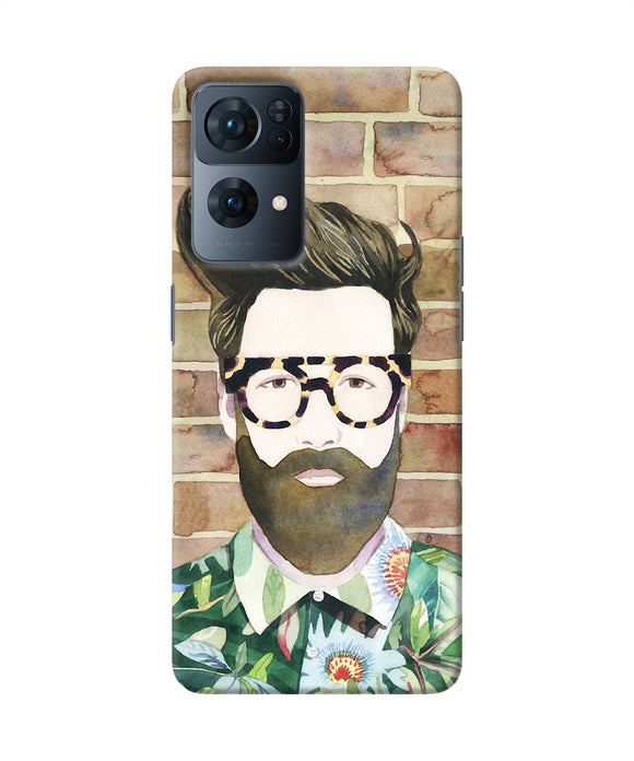 Beard man with glass Oppo Reno7 Pro 5G Back Cover