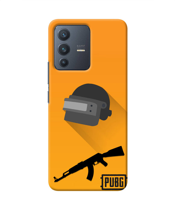 PUBG Helmet and Gun Vivo V23 5G Real 4D Back Cover
