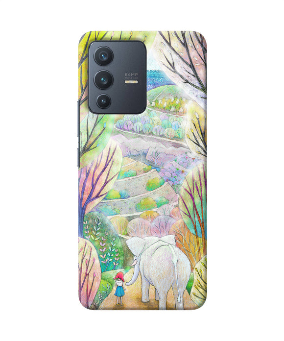 Natual elephant girl Vivo V23 5G Back Cover