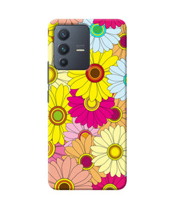 Abstract colorful flowers Vivo V23 5G Back Cover